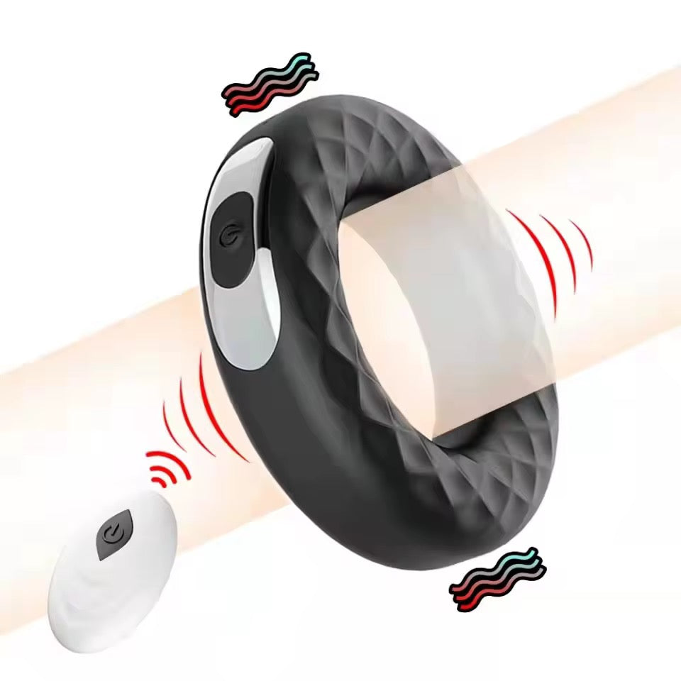 Silicone Vibrating Cock Ring (Remote Control)