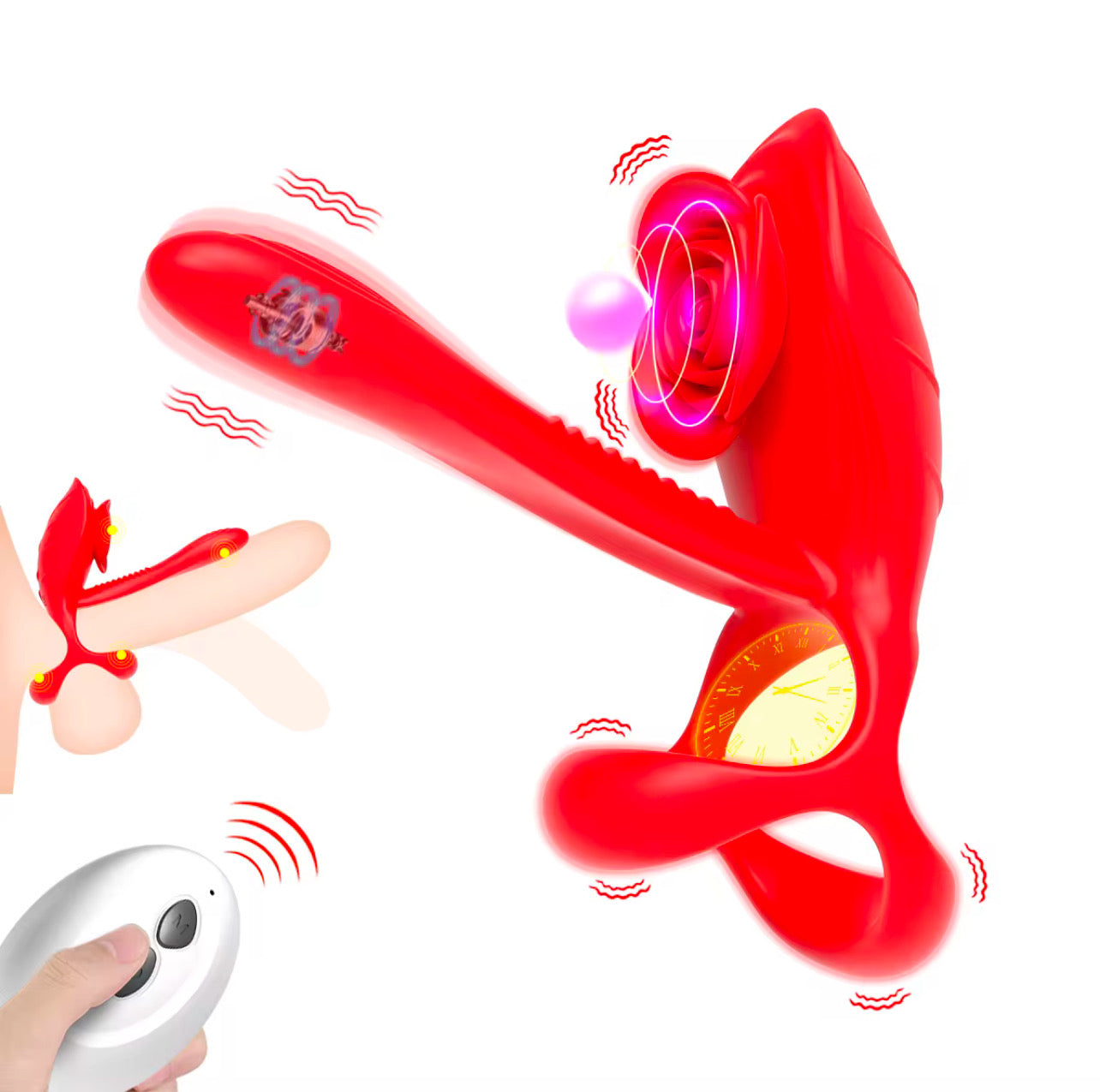 Stimulating passion remote control lock precision ring