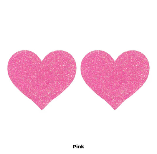 Glitter Heart Shaped Nipple Covers