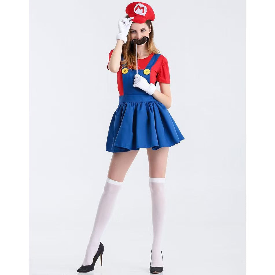 Sexy Mario Halloween Costume #030w