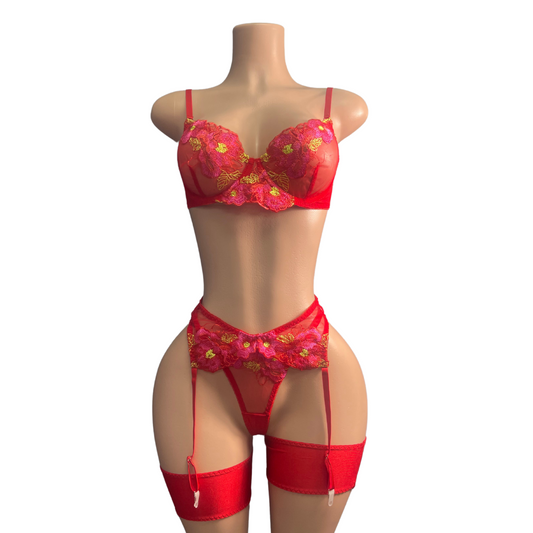 Sexy 3pc Lingerie Set #016