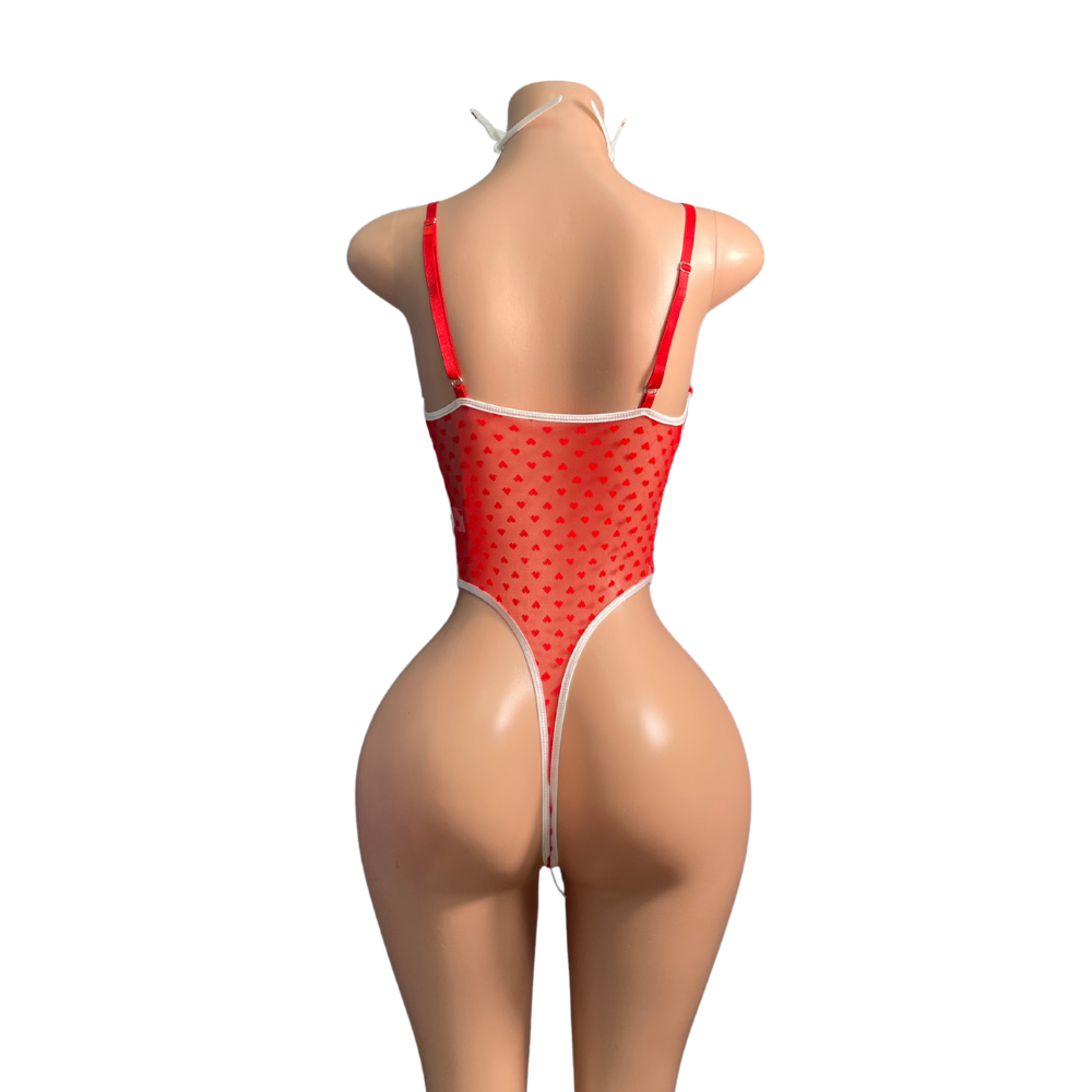 Sexy Fitted Nurse Bodysuit Lingerie Set #066