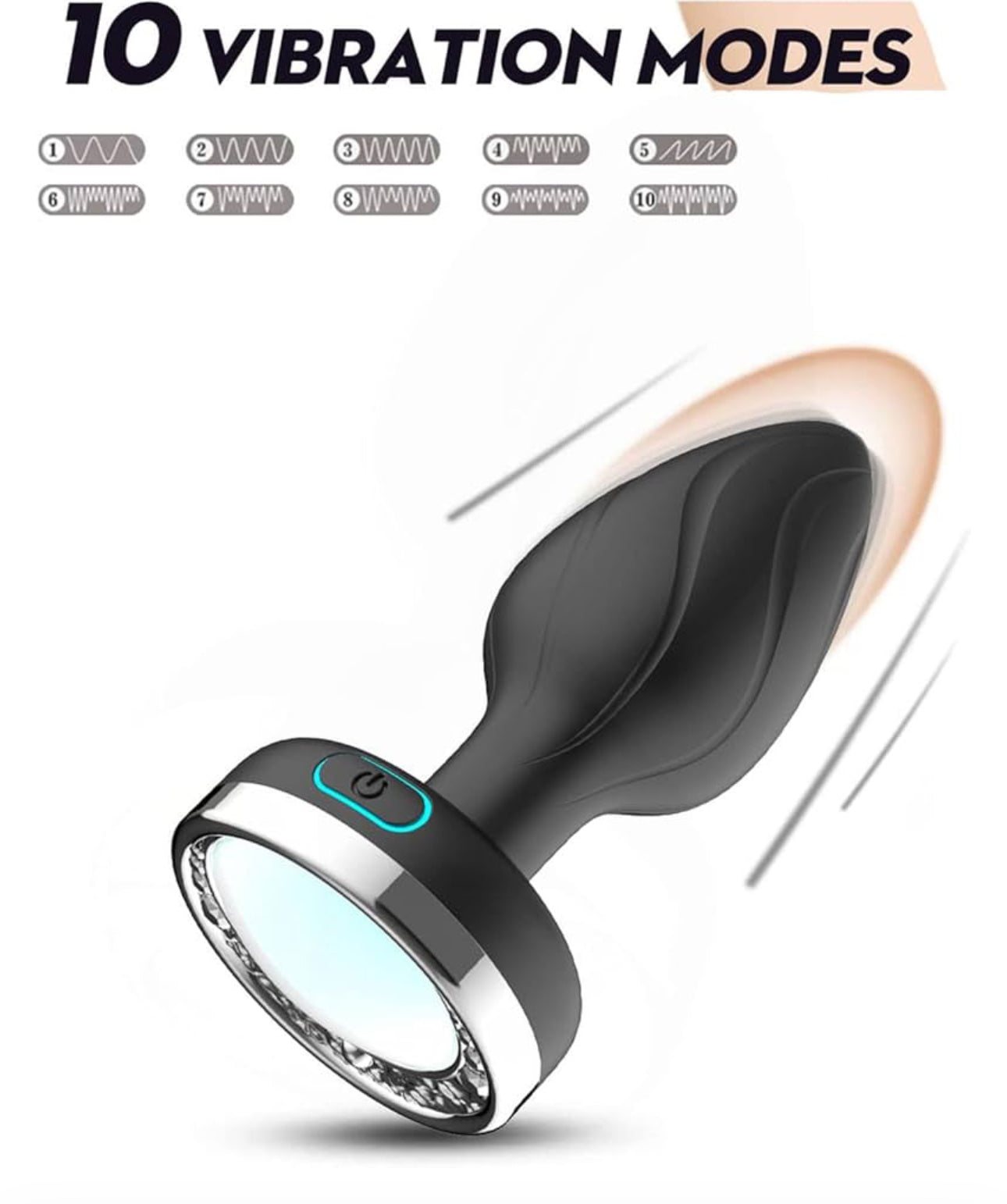 LED Vibrating Anal Plug -#001