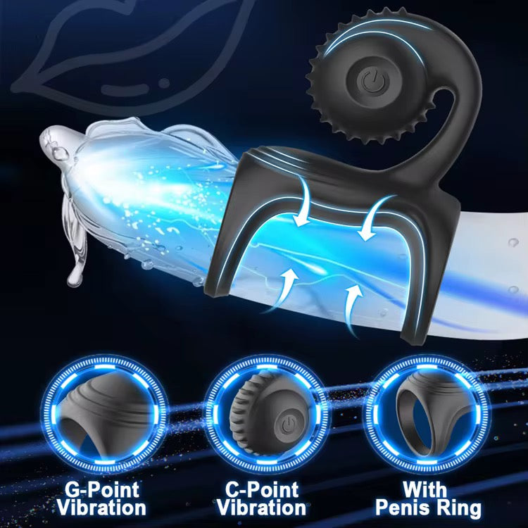 Double Snail Cock Ring Vibrator