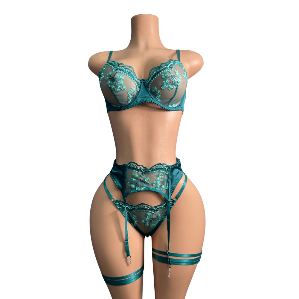 Sexy 3pc Lingerie Set #015