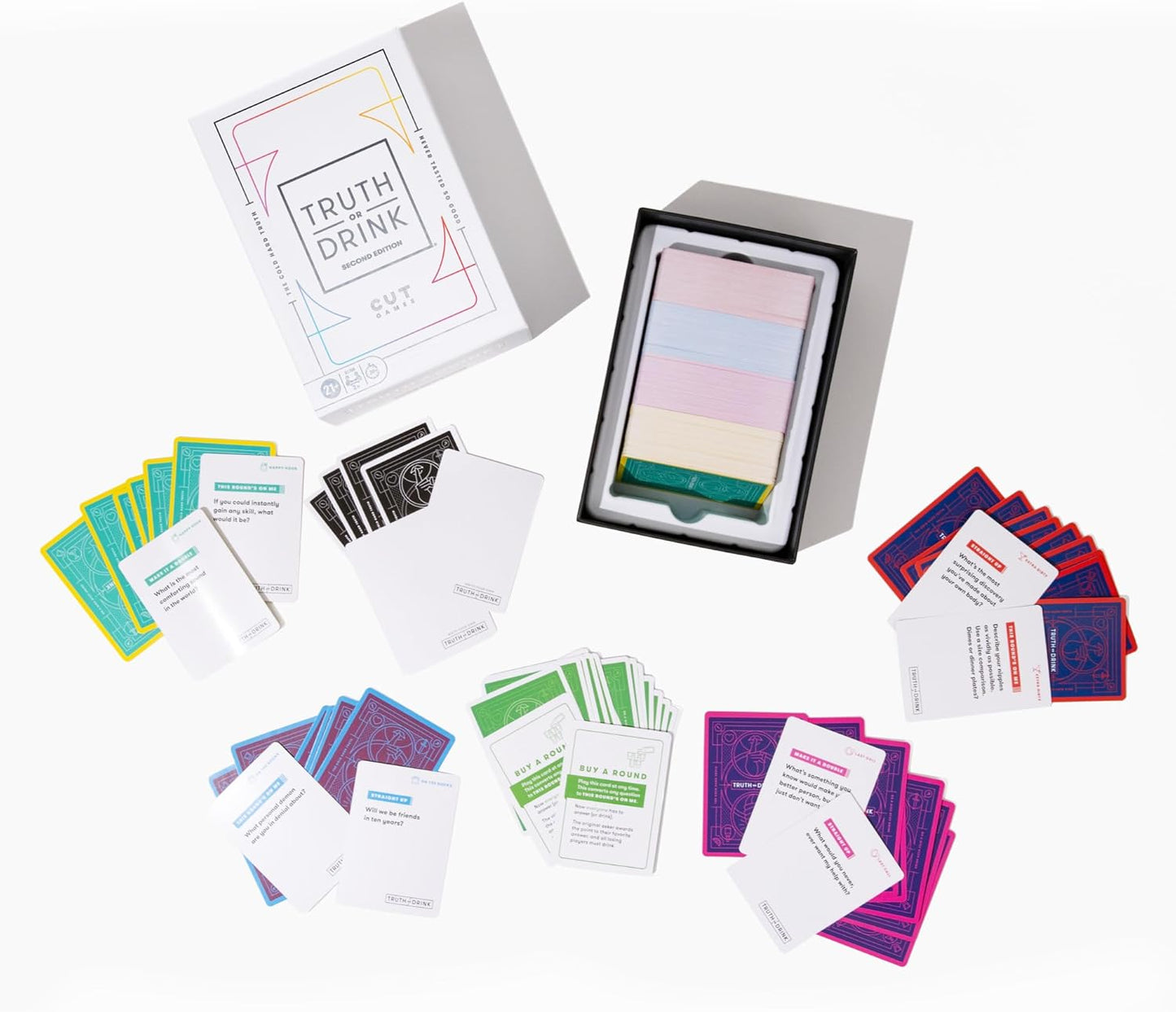 Truth Or Drink Card Game -5in1 Card Game
