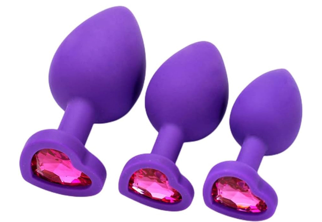 Silicone Heart Shaped Butt Plug
