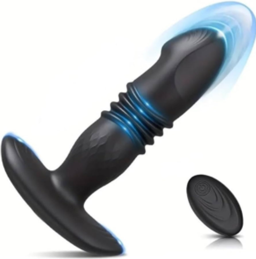Vibrating CockRing Anal Butt Plug - App/Remote Control