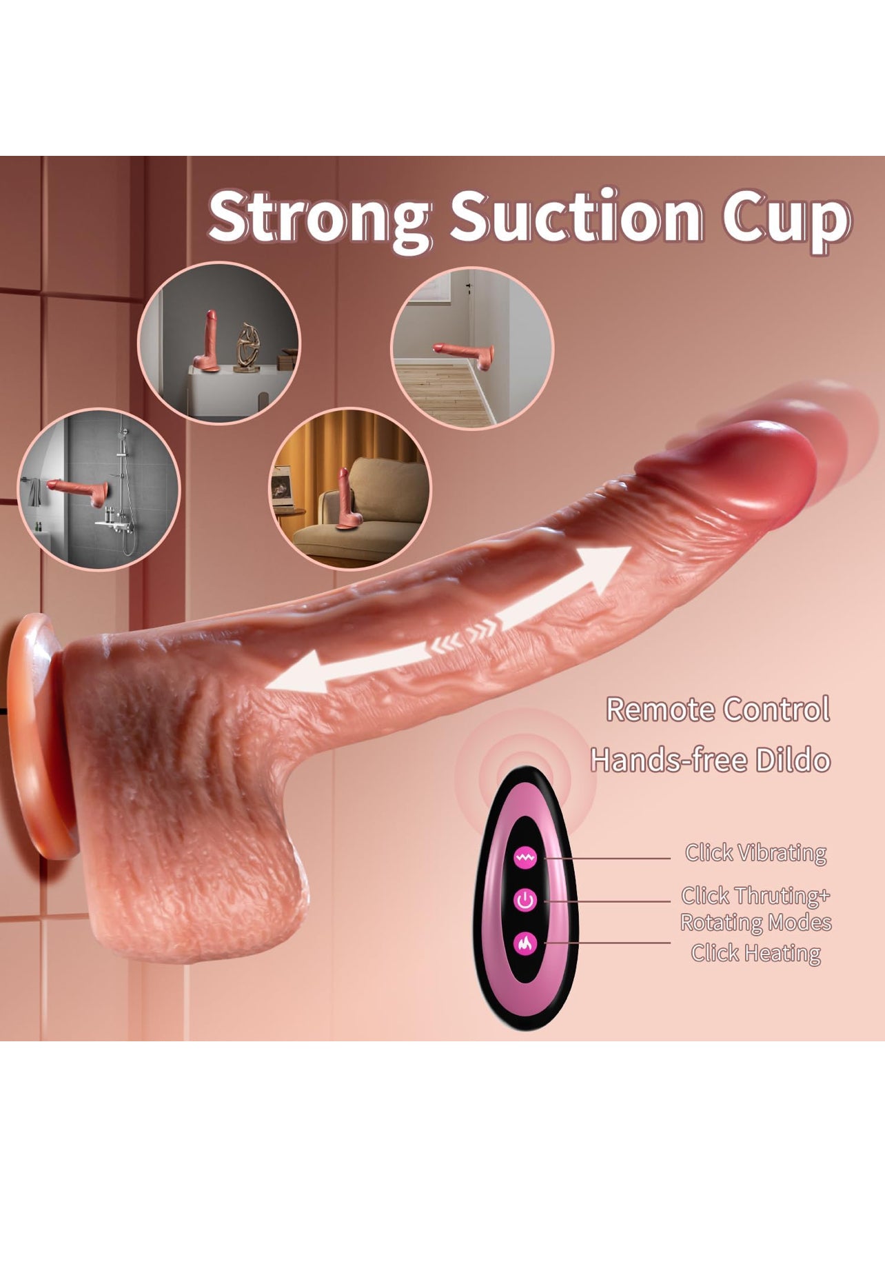 Realistic Dildo W/ Remote Control - #001