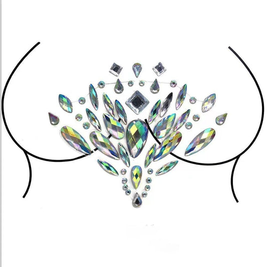 Rhinestone Chest Cover Gems 009