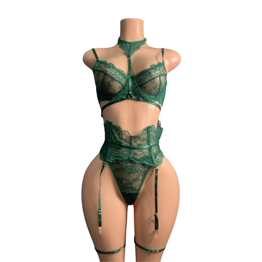 Sexy 3pc Lingerie Set #024