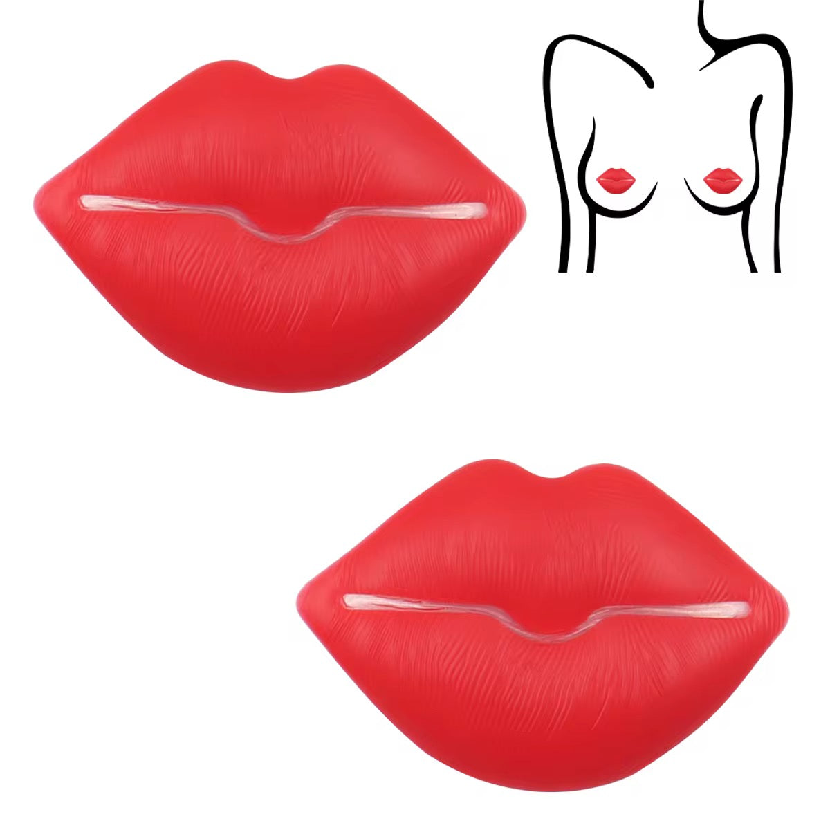 Silicone Reusable Red Nipple Covers
