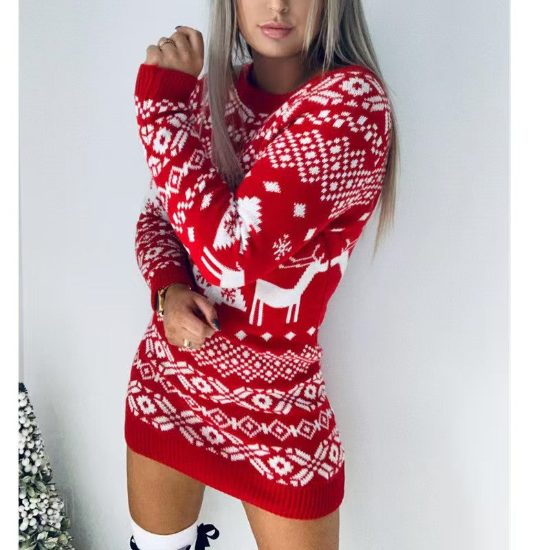 Christmas Long sleeve dress #CM050