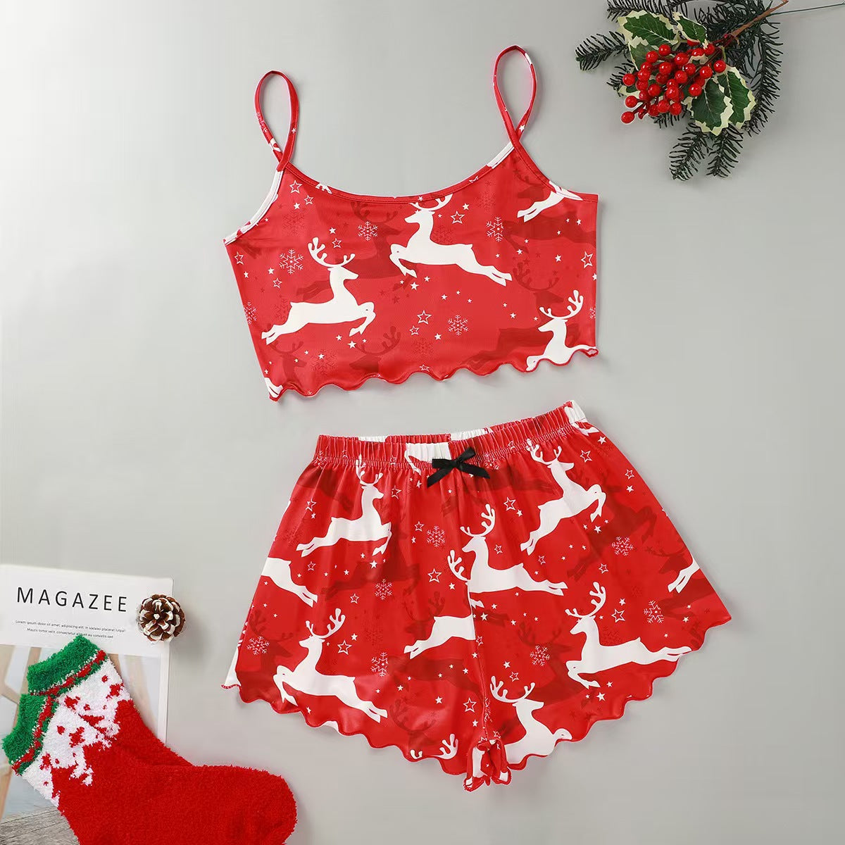 Two Piece Christmas Pajamas #CM020