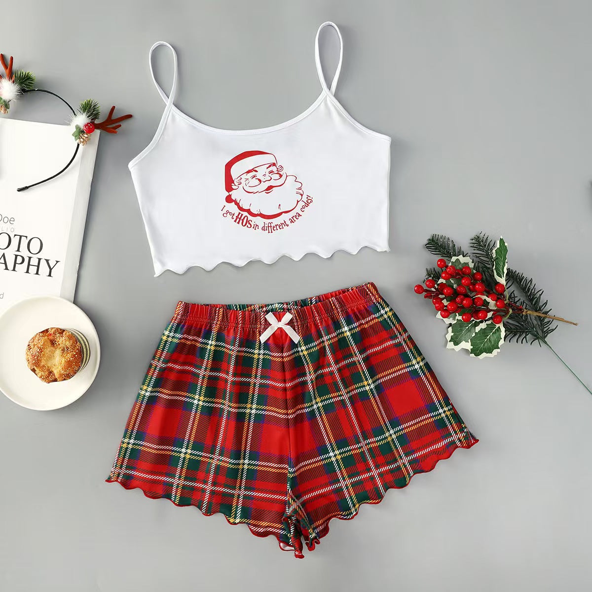 Two Piece Christmas Pajamas #CM018