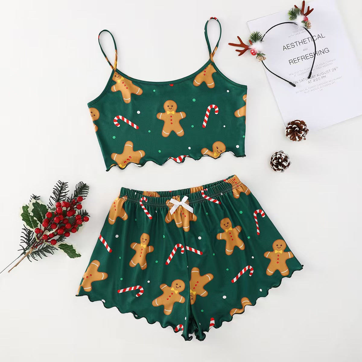 Two Piece Christmas Pajamas #CM014