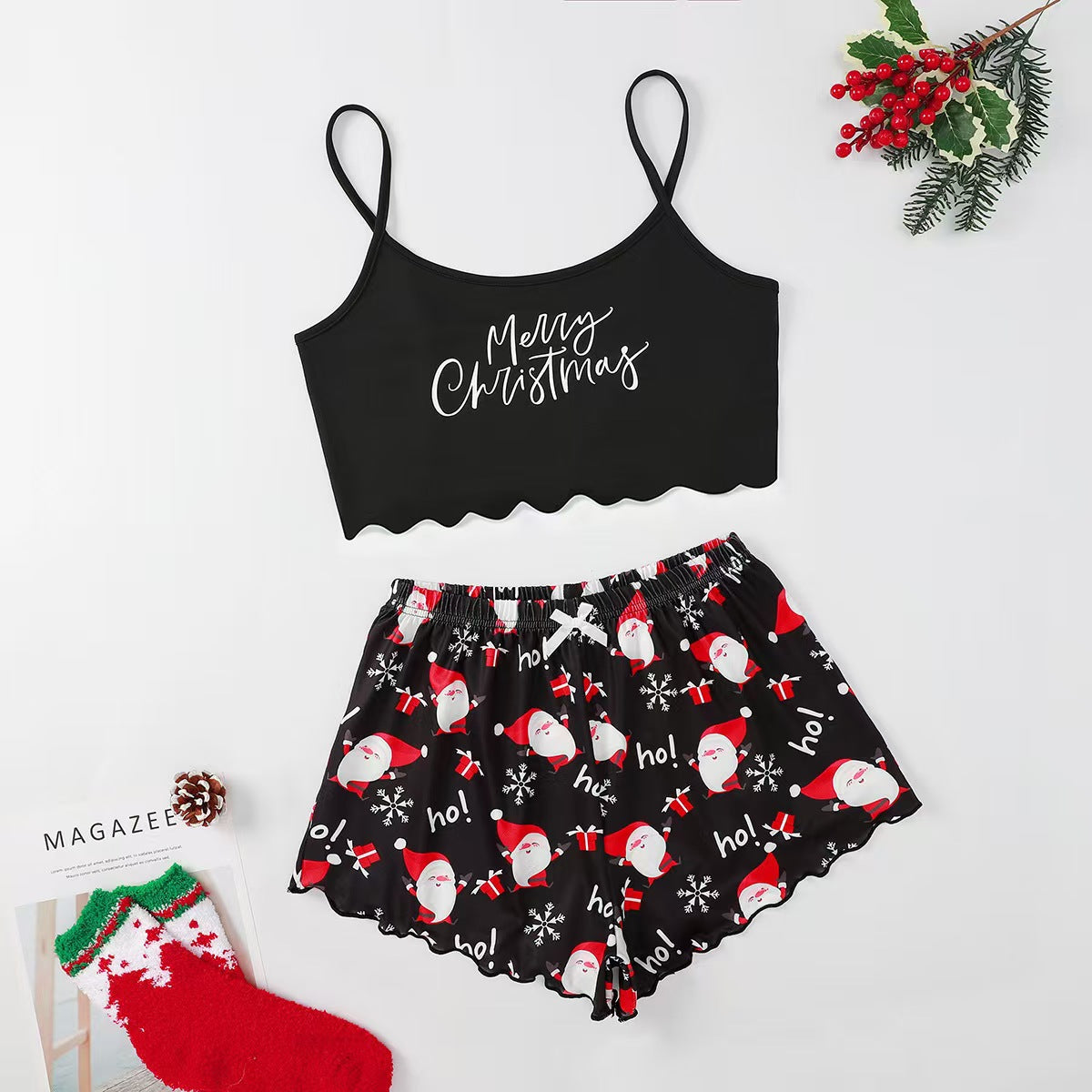 Two Piece Christmas Pajamas #CM022