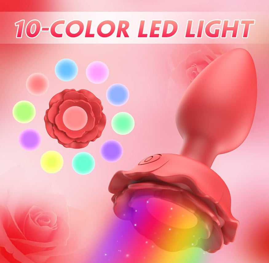 Rose Remoted Butt Plug