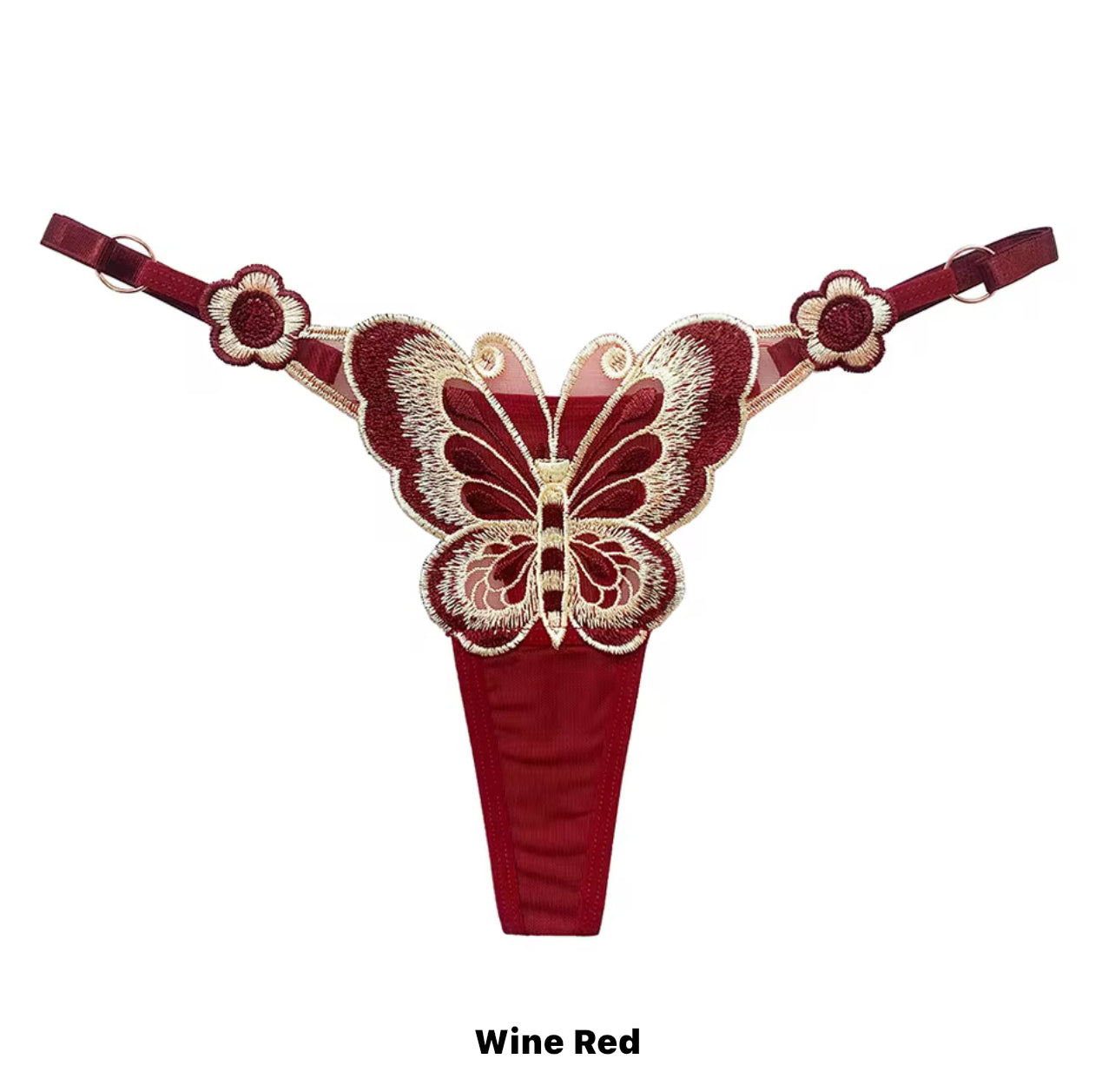 Lace Butterfly Thong G String Panty
