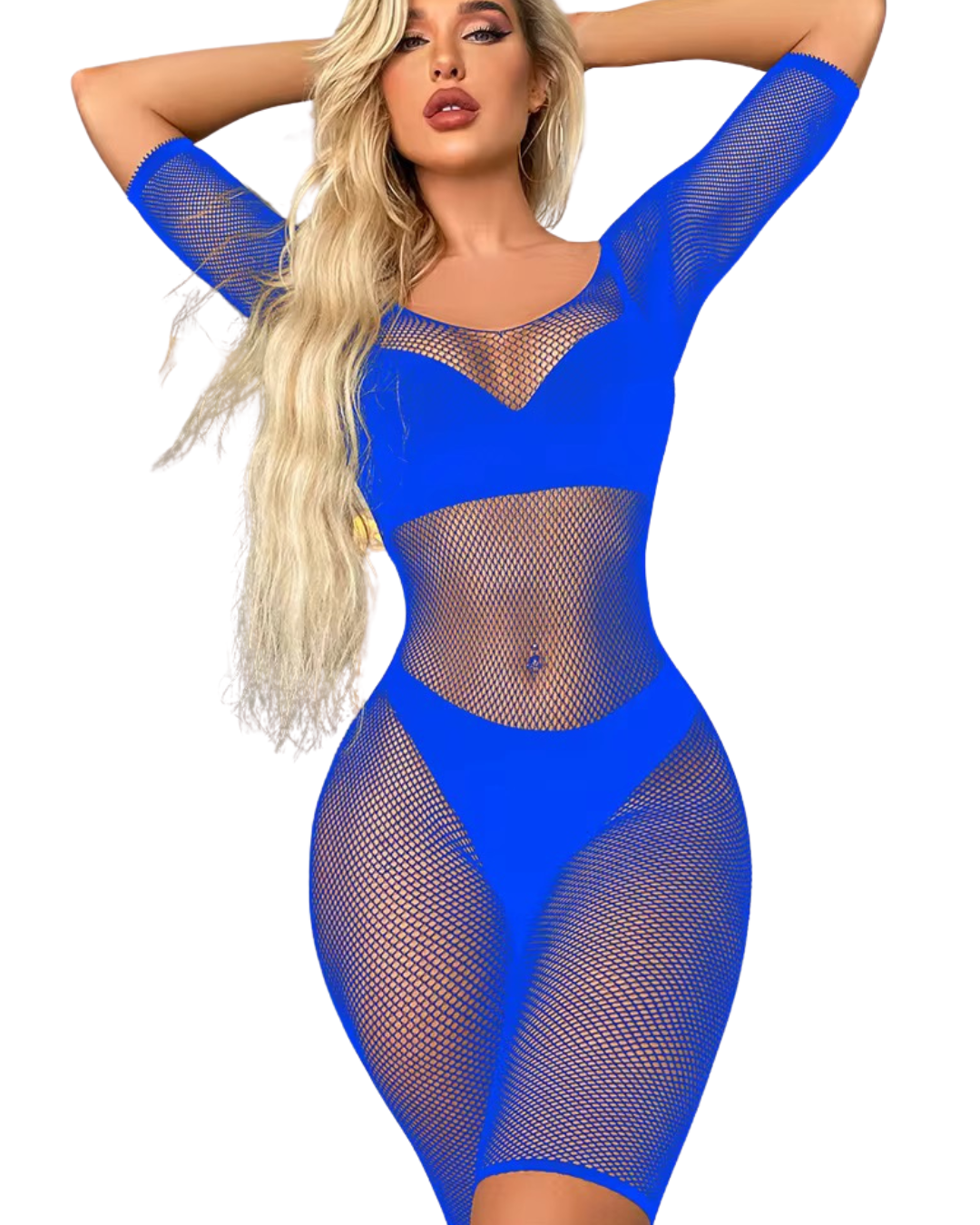 Fishnet Short Jumpsuit -#004
