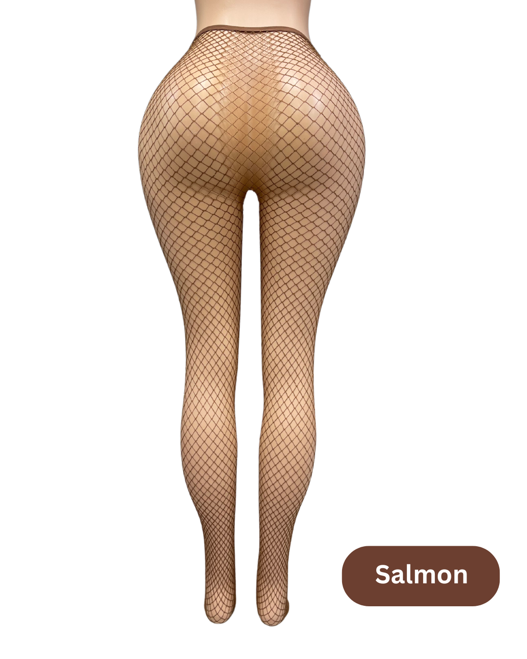 V-Cut Fishnet Stockings -#005