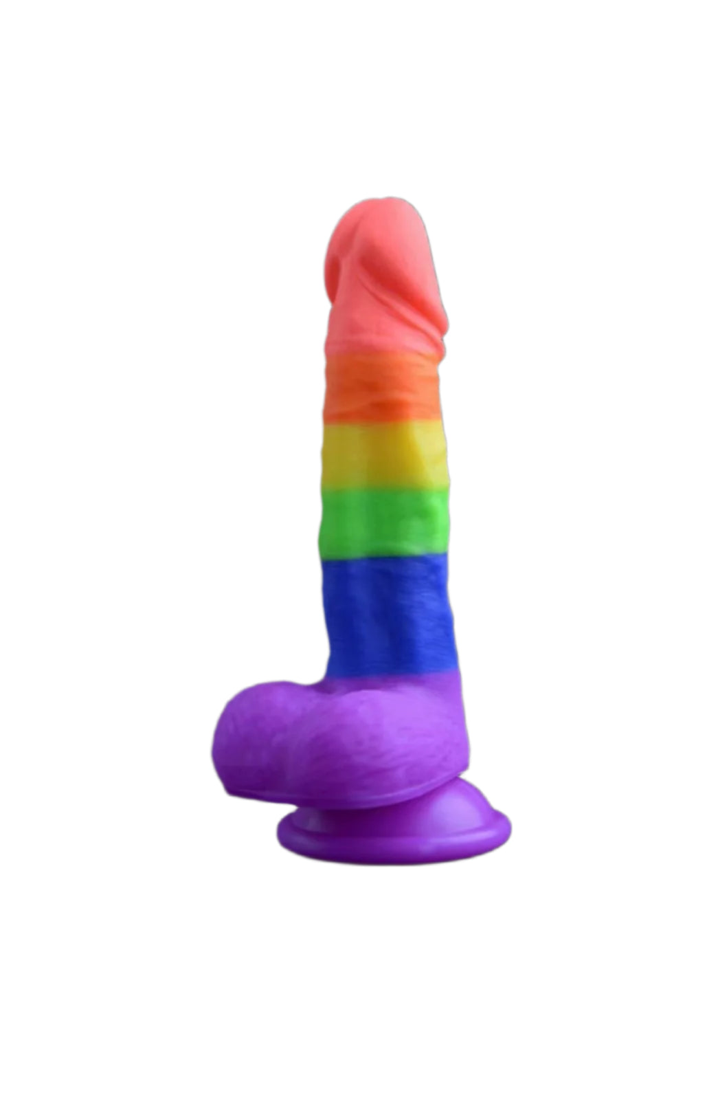 5" Rainbow Silicone Dildo