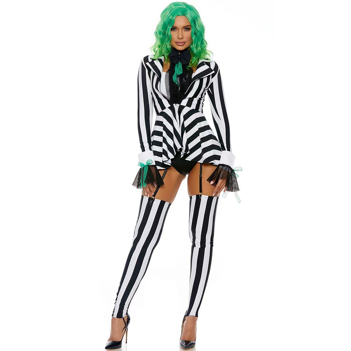 Sexy Bettlejuice Halloween Costume #019