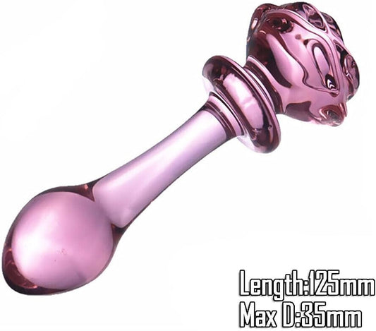 glass luxury dildo anal plug