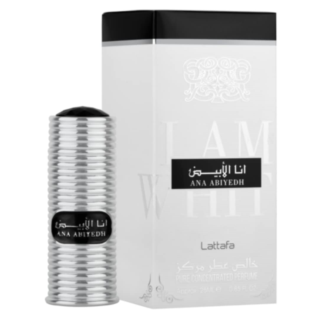 Lattafa Ana Abiyedh Concentrated Perfume Oil - 25ML (0.85oz)