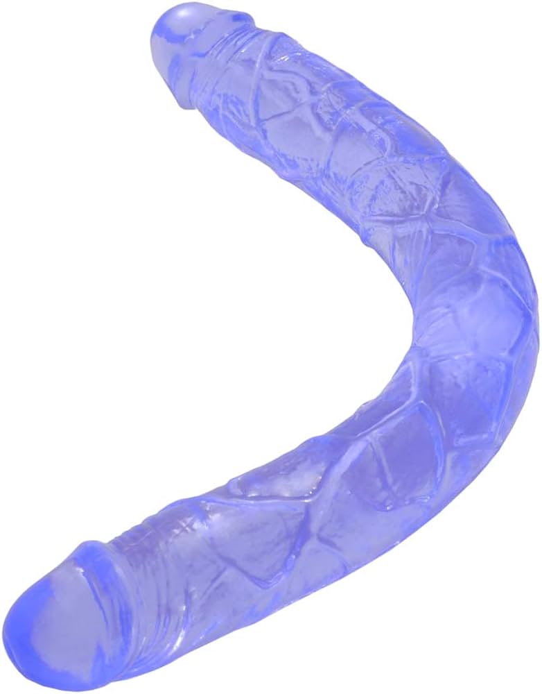 Double-Ended Dildo Flexible Realistic Jelly Dildos Dong for Anal Play G-spot Stimulator Sex Toys for Women Lesbians,15inch