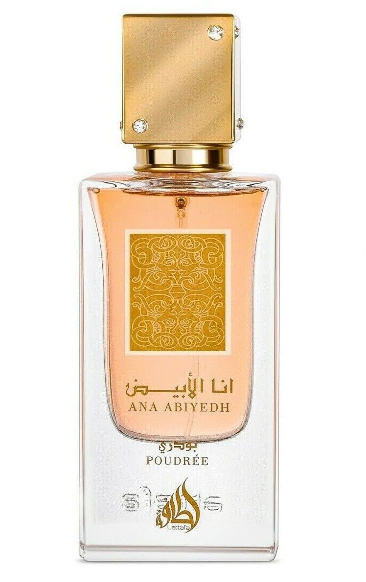 Lattafa Perfumes Ana Abiyedh Poudree for Women Eau de Parfum Spray, 2.0 Ounce / 60 ml