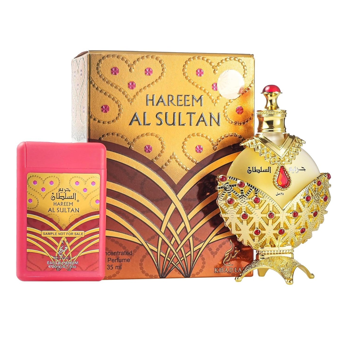 KHADLAJ PERFUMES Hareem Al Sultan Gold Concentrated Perfume Oil for Unisex, 1.18 Ounce