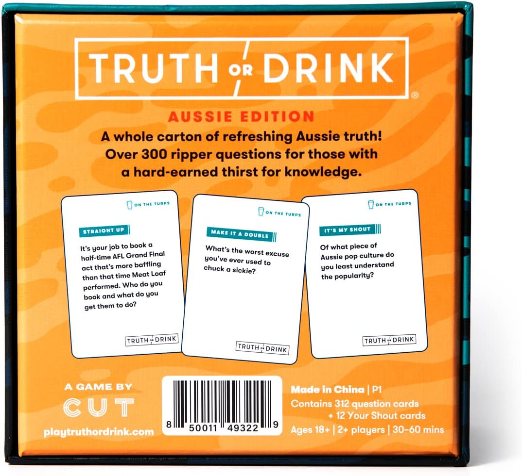 Truth Or Drink (On The Turps) Card Game
