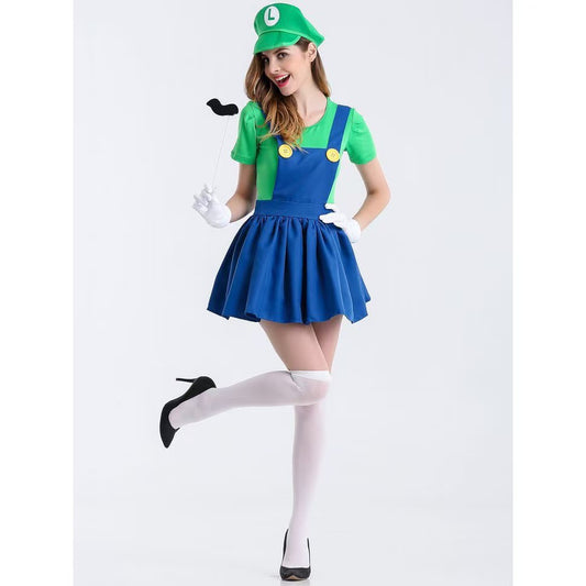 Sexy Mario  Halloween Costume #030