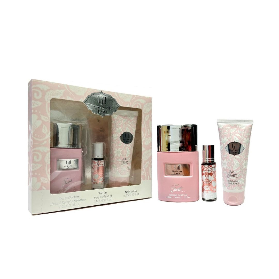 Magnate Estuche Lara Edp 100ml + Pure Oil + Body Lotion