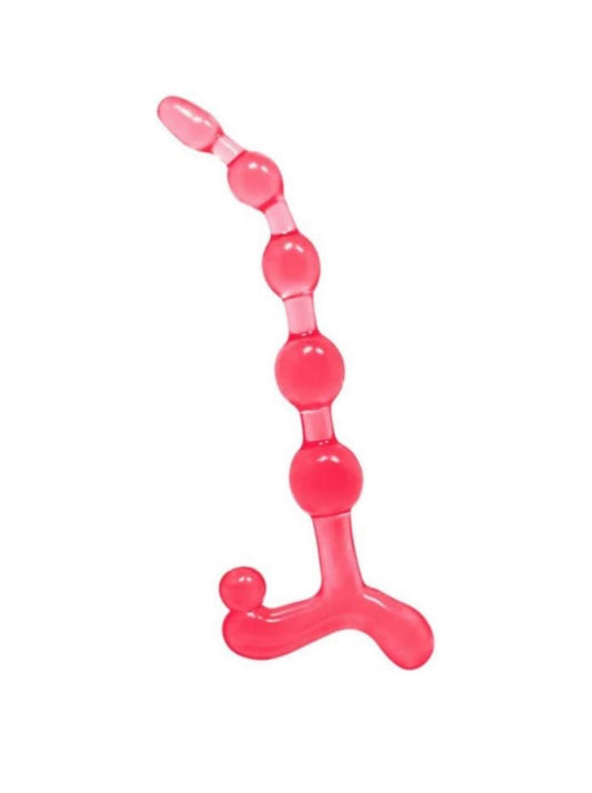 Bendy Twist Palline Anali Rosse Anali Twist Anal Beads Red