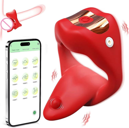 Vibrating Tongue Ring Massager (APP USE)