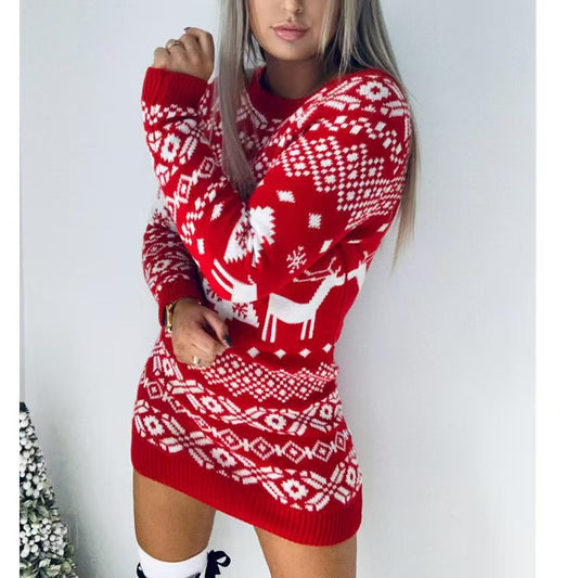Christmas Long sleeve dress  #CM050