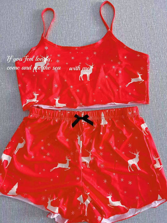 Two Piece Christmas Pajamas #CM017