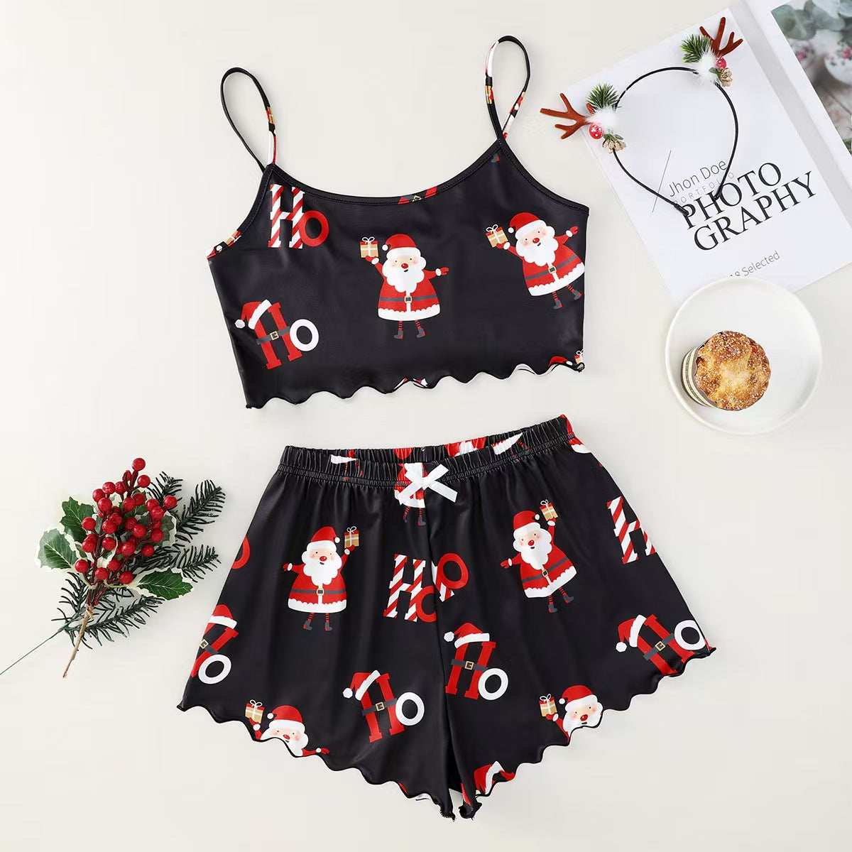Two Piece Christmas Pajamas #CM013