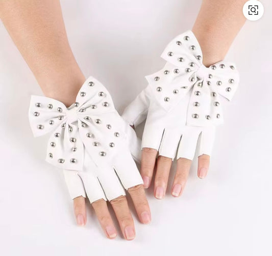 Leather Glove W/ Bow - #L033