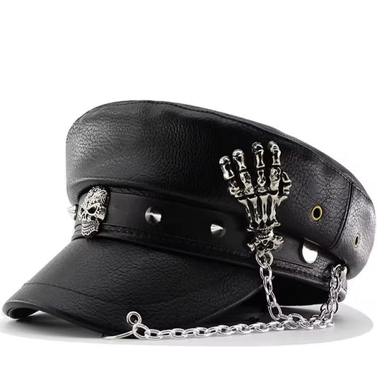 Leather retro metal Hats #H002