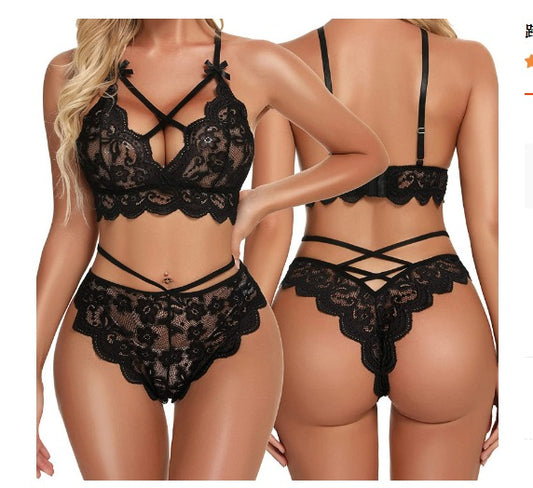 Two Piece Lace Lingerie - 020