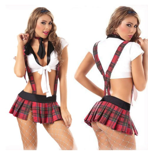 Plaid Skirt Costume - 008