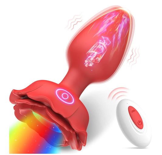 Rose Remoted Butt Plug