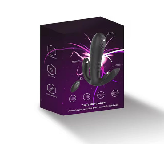 Triple Stimulation Perineum G-Spot and Clitoris Vibration