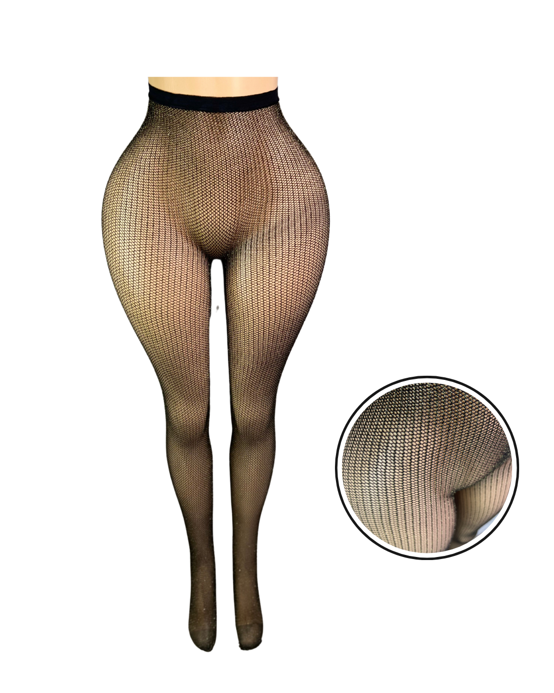Fishnet Stockings with Glitter #002