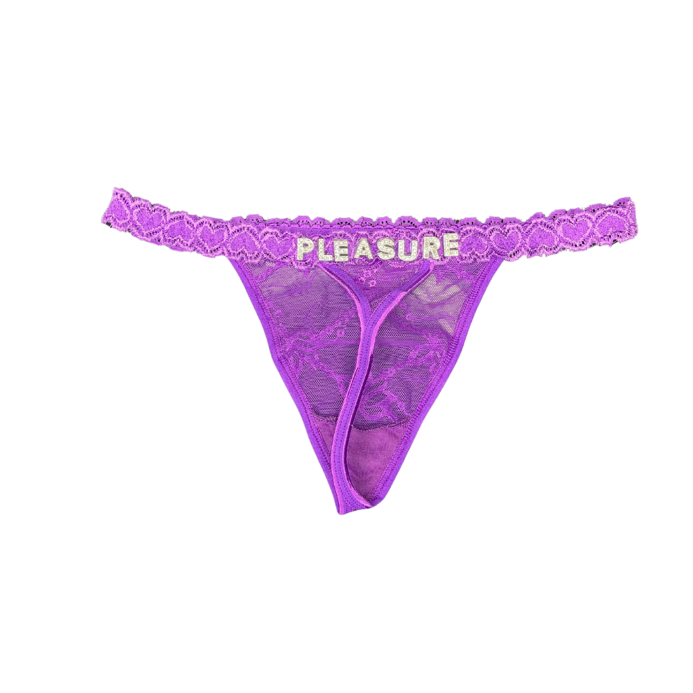 Seductive Custom Name Charm Thong Panty