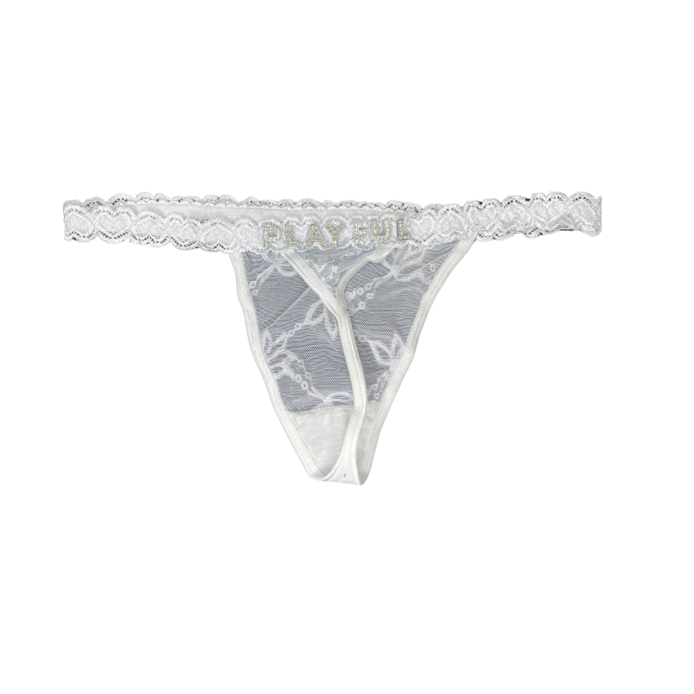 Seductive Custom Name Charm Thong Panty