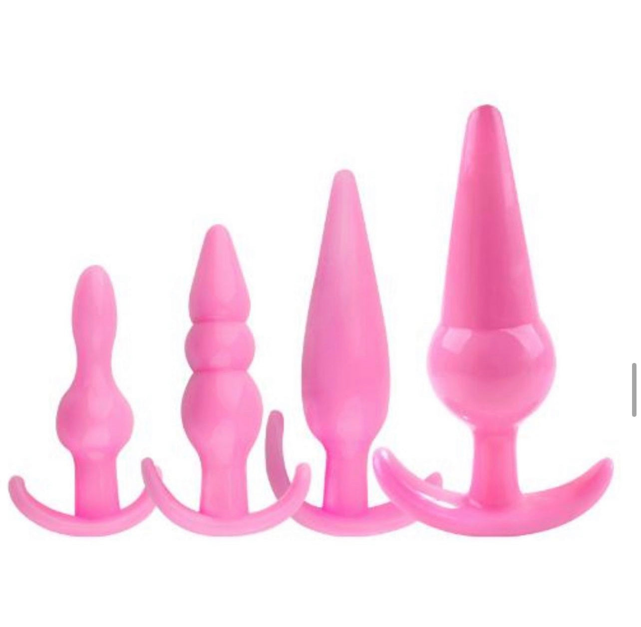 Silicone Anal Plug 4pc Set